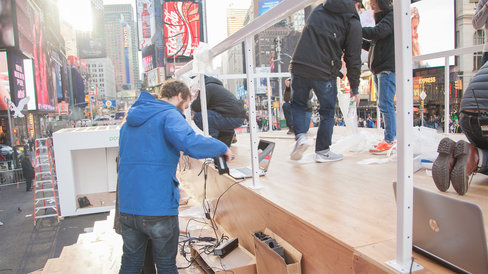 Behind the Scenes - Google Androidify Kinect Game in Times Square New York City