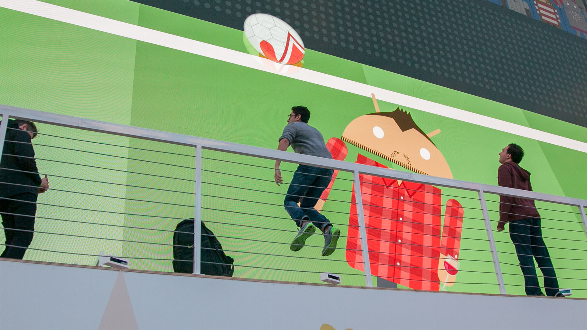 Google Androidify Kinect Game: Soccer