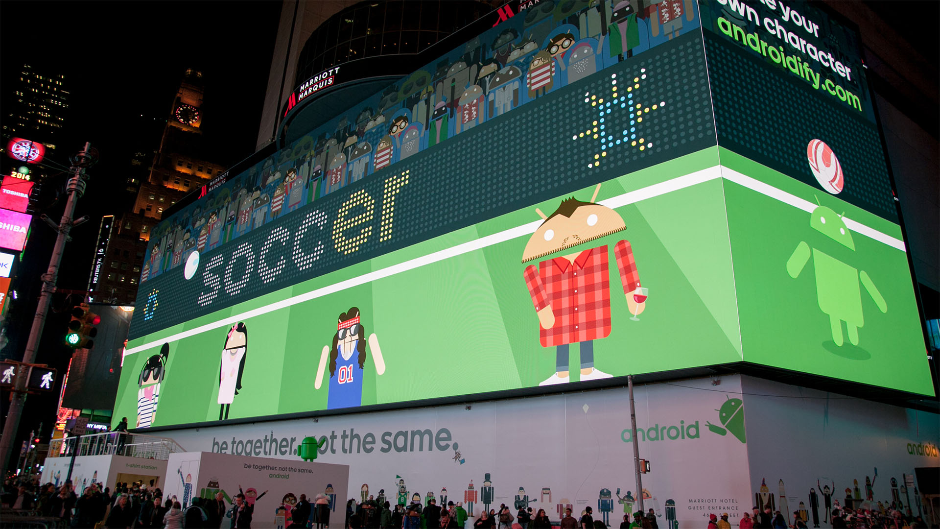 Google Androidify Kinect Game: Soccer