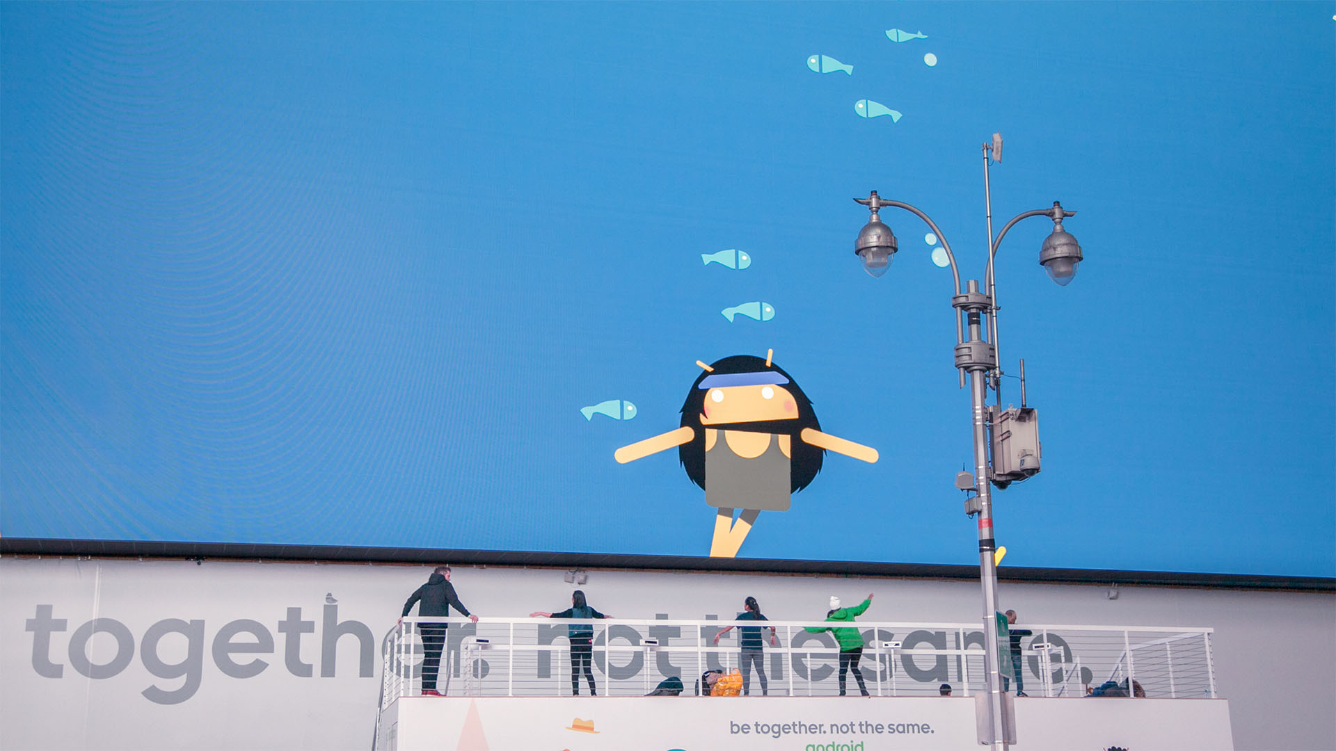 Google Androidify Kinect Game: Swimming