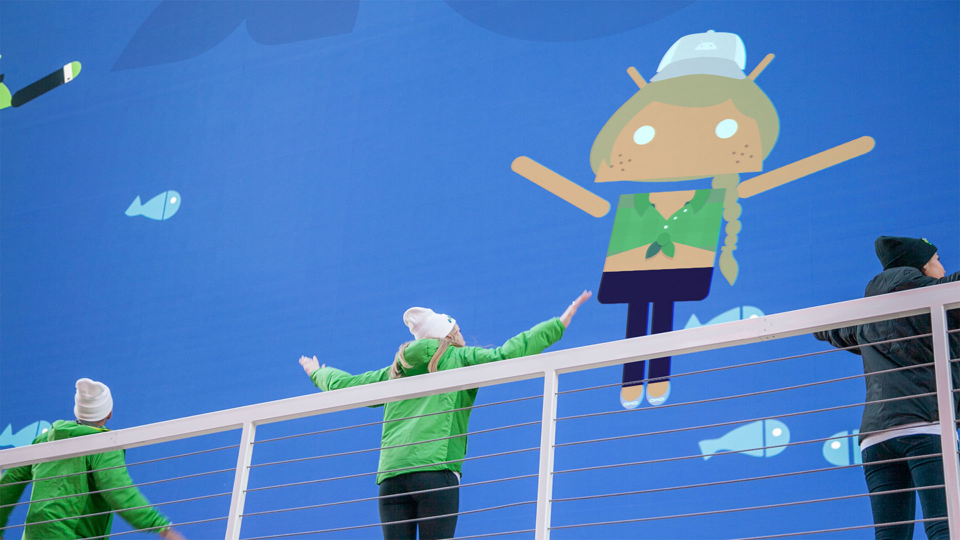Google Androidify Kinect Game: Swimming