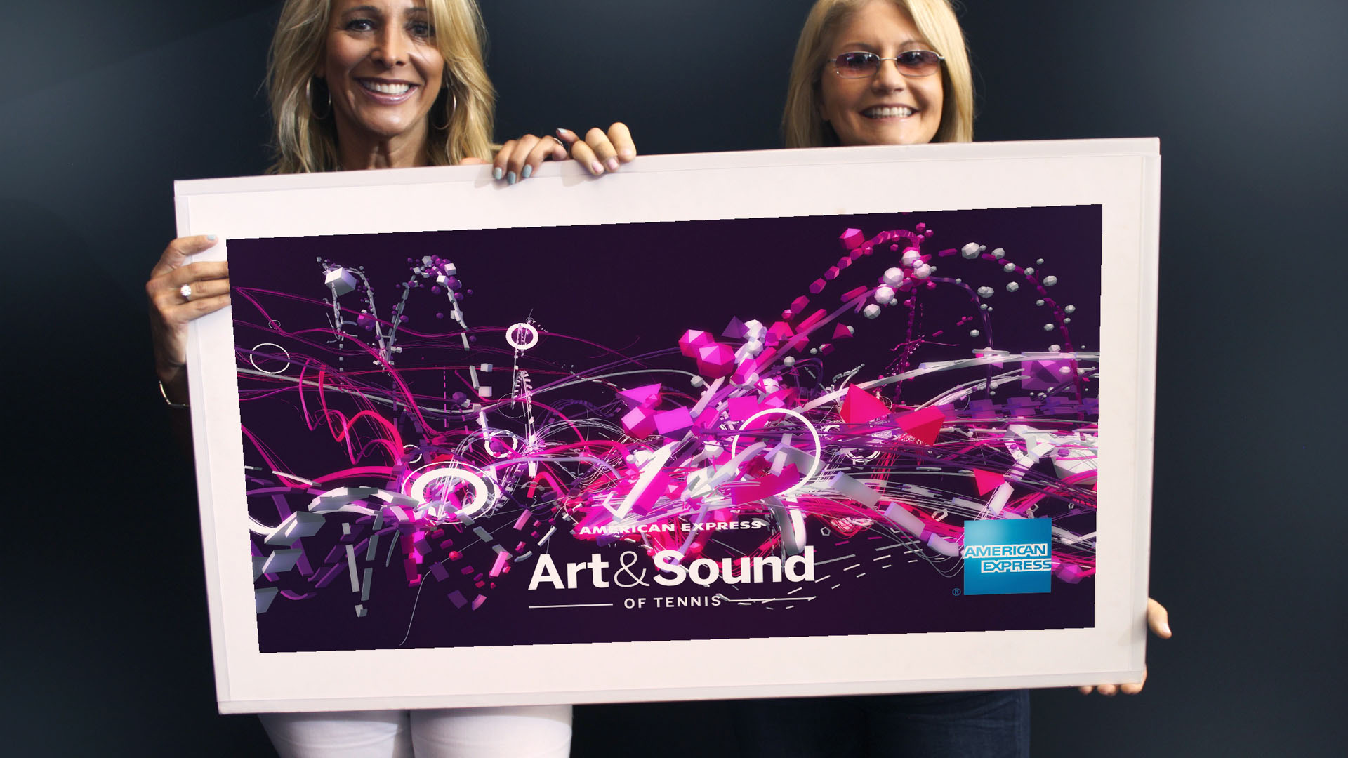 Art and Sound of Tennis - participants could get their picture taken with their creation