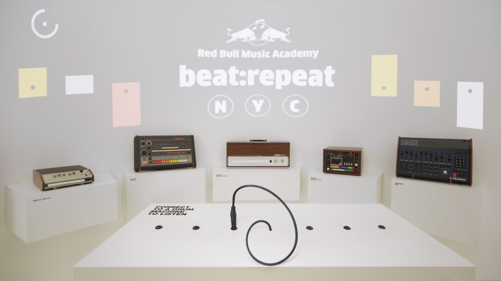 beat repeat - an installation showcasing 101 vintage drum machines