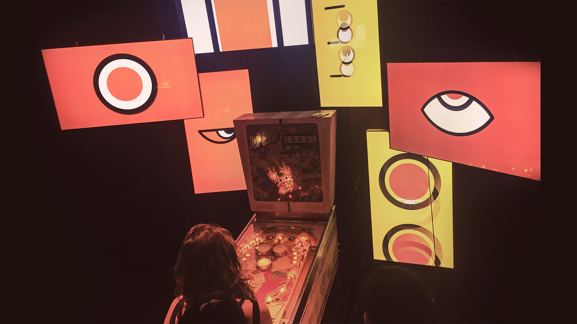 Pinball Performance - Sensors installed inside the machine triggered custom sounds and animations
