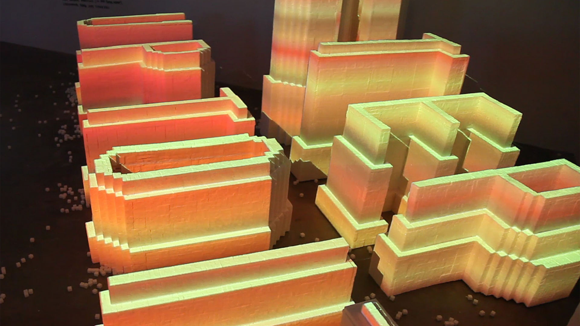 Step Up To It - projection mapped sugar typography